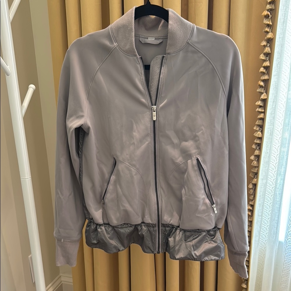 Mauve Lululemon Reversible Bomber Jacket with Zipper Pockets
